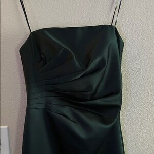 Beautiful Dark Green Strapless ABS Gown